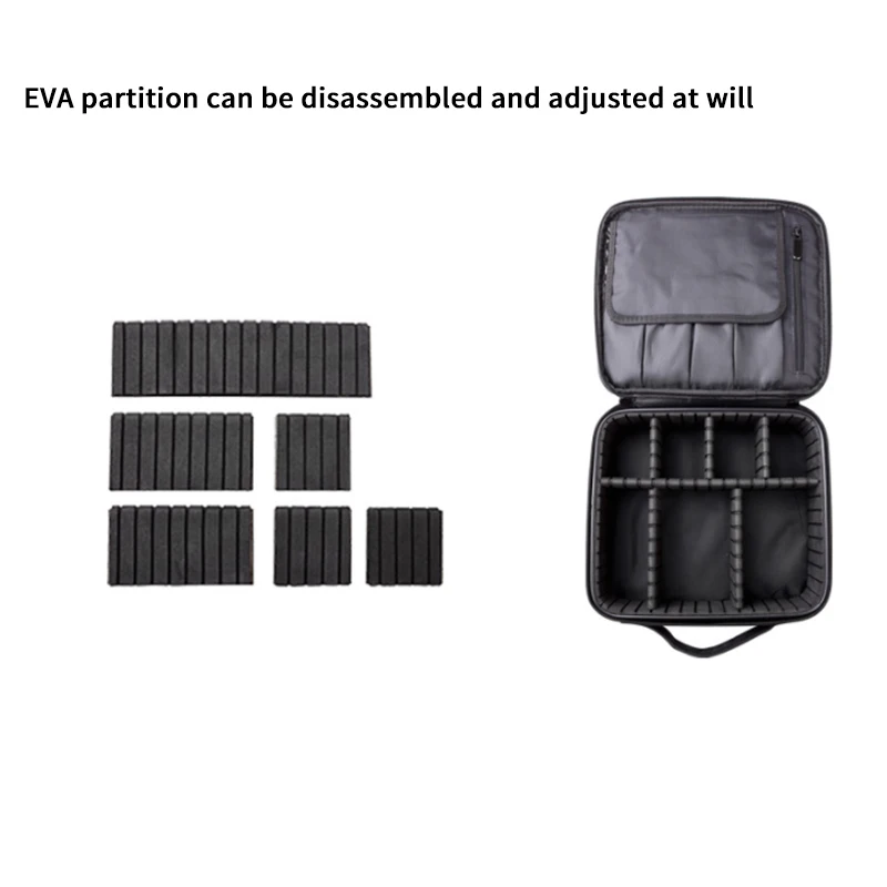 New Ladies Professional Makeup Box Beauty Brush Cosmetic Bag Travel Essential Waterproof Cosmetic Bag