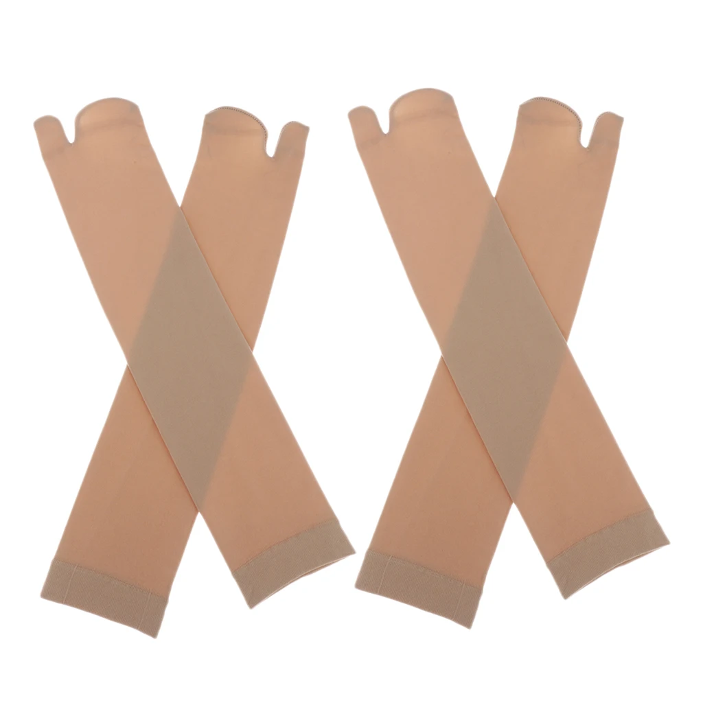 2 Pairs Tabi Toe Socks Long Knee Socks Deodorant Plain Two Fingers Walking Sport calcetines