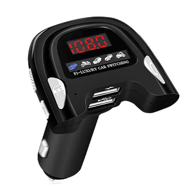 Двойной USB Bluetooth 5,0 автомобильное зарядное устройство для устройства Handsfree MP3-плеер fm-передатчик обеспечивает высокое качество телефона