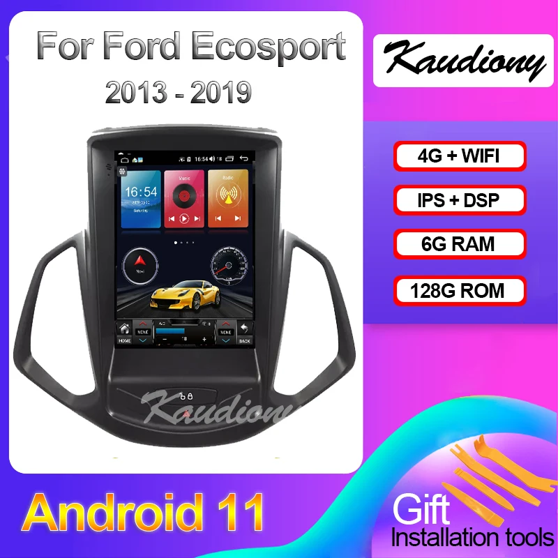 Kaudiony Android 11 для Ford Ecosport автомобильный DVD мультимедийный плеер автомобильное радио