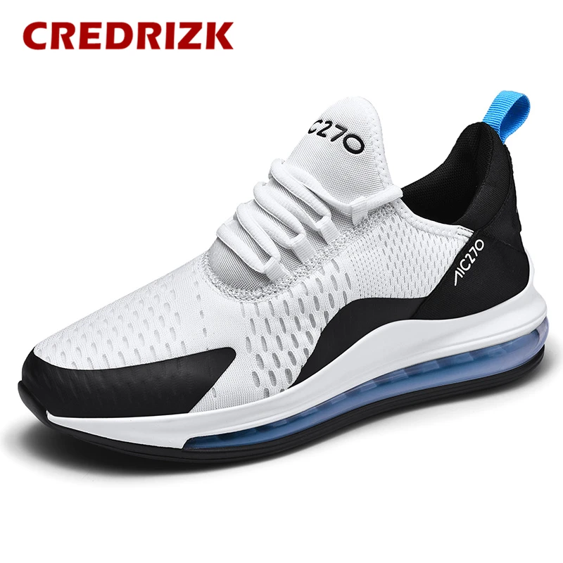 Синий CREDRIZK/Большие размеры 39-47, мужские кроссовки для бега, амортизирующие кроссовки, брендовая спортивная обувь с воздушной подушкой, мужские кроссовки 270, спортивная обувь - Цвет: Синий