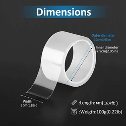 Clear Waterproof Self - Adhesive Sealing Tape - 0.5M (Translucent)