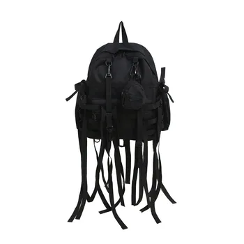 

Backpack 2020 Spring Bags Unisex Fashion Cool Style Black Oxford Fabric Waterproof Scratch Resistant Free Shipping Mochilas
