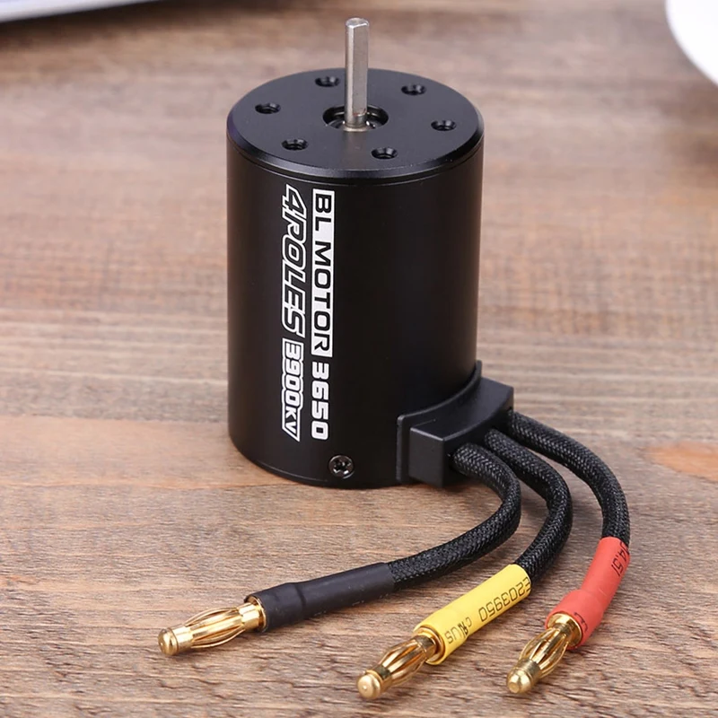 Водонепроницаемый 3650 3900Kv Rc бесщеточный двигатель 60A Esc программист для 1/10 Rc Автомобиль Грузовик Мотор Комплект