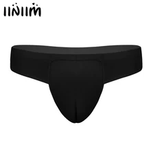 Iiniim/Мужская ультра-тонкий шелковистый скрывает Гафель трусики Формирующие трусы или стринги Нижнее белье для трансвеститов трансгендер трансвестит