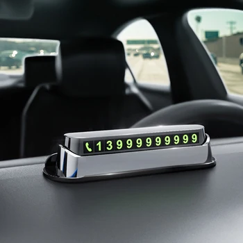 

Car card with phone for temporary parking, car parking accessories, parking car transporter