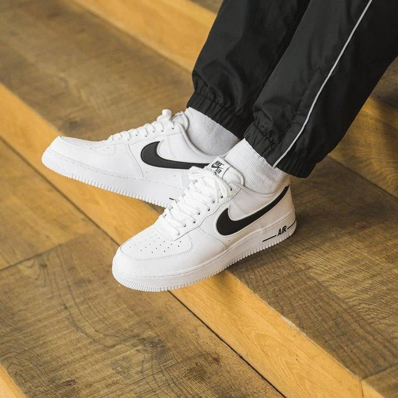 И аутентичный с Nike Air Force 1 07 LV8 белого цвета с рисунком «крокодил» Для Мужчин's Скейтбординг обувь спортивная обувь дизайнерские спортивные 718152-106