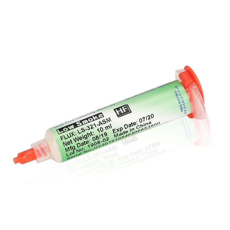Шприц Amtech LS-321-ASM, низкий уровень дыма, экологичный, безгалогенный, BGA значение, мяч, ремонт, канифоль, паяльная паста паяльная паста