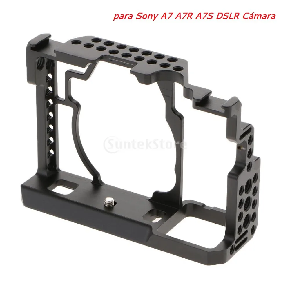 Video Rig Cage Filmmaking Recording Vlogging Rig Case Movies Mount Stabilizer for Sony A7 A7R A7S Digital Cameras