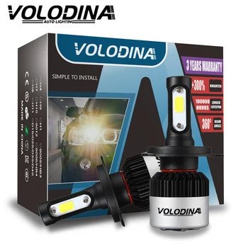 

Volodina Upgrade 2Pcs H7 H4 Car led Headlight H1 H8 H11 HB3 9005 HB4 9006 Auto LED Bulbs 80W 10000LM Automobiles Headlamp 6000K