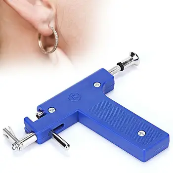 

Professional Piercing Gun Tools Kit Ear Stud Steel Gun Sterile Set Body Gold No Nose Safe Ear Navel Earring Pain Piercing M8I6