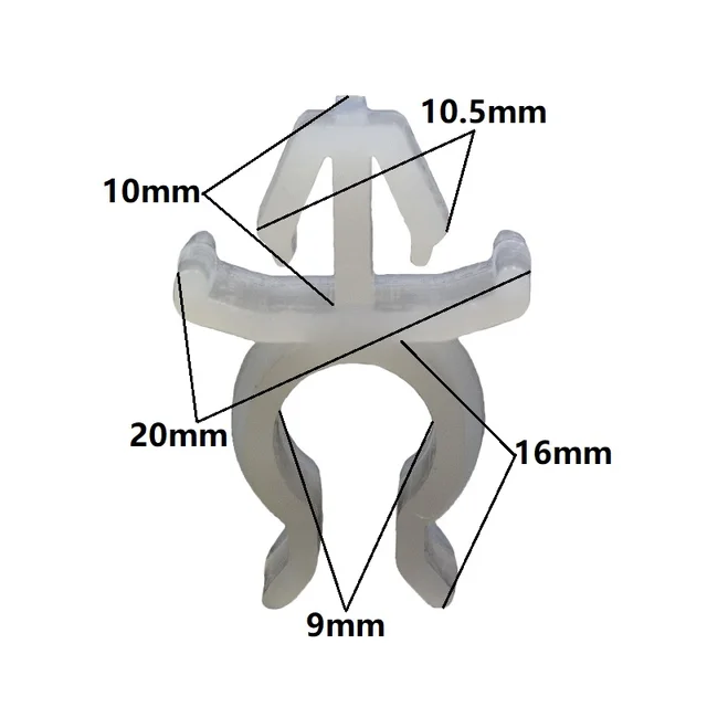 20 PCS Car Fastener Hood Bonnet Prop Rod Support Clip nylon plastic retainer for Toyota Nissan Benz Hyundai Honda 20Pcs