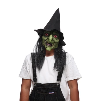 

Witch Mask Halloween Scary Vampire Mask is Creepy Adult Latex Mask Cosplay