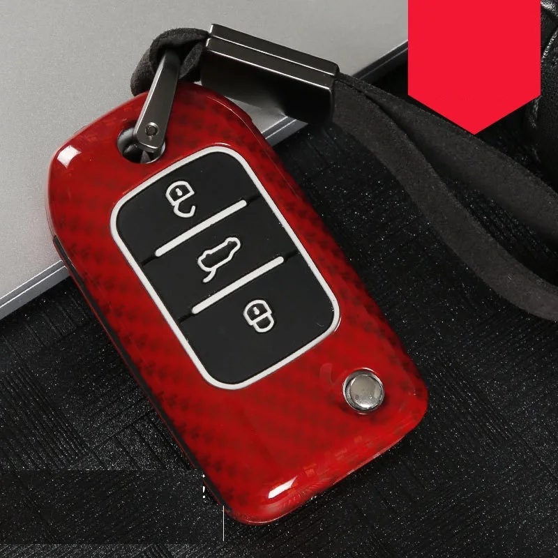 B carbonred Сплав из углеродного волокна+ силиконовый Автомобильный Брелок чехол Чехол для Roewe RX5 I6 Erx5 Ei5 Rx8 RX3 MG6 для MG ZS RX8 Mg 6ZS - Название цвета: B carbonred