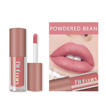 

NEW 4Pc/kit Matte Lip Gloss Makeup Candy Color Lip Glaze Long Lasting Waterproof Glitter Liquid Lipstick TSLM2