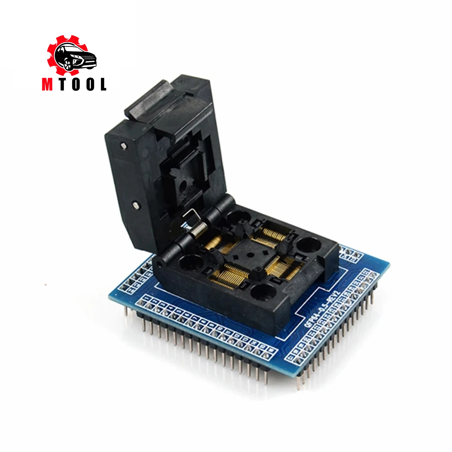 

NEW QFP64 TQFP64 LQFP64 socket adapter IC test socket burning 0.5m programmer STM32 QFP64 socket