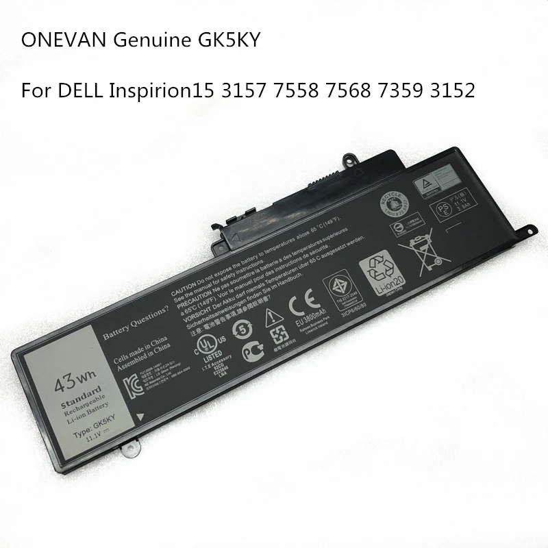 Оригинальный аккумулятор для ноутбуков DELL Inspirion 13 15 3157 7558 7568 7359 3152 04K8YH