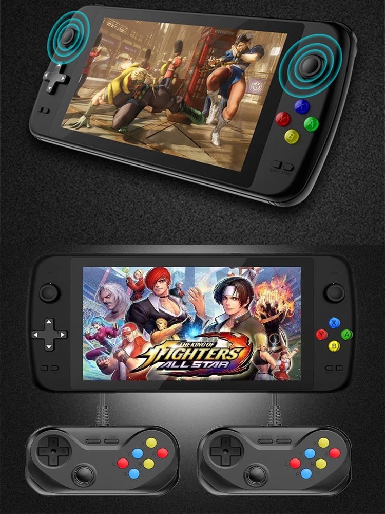 Multiplayer psp handheld game console 7-Polegada quad-core arcade para 3d  joystick extra ps jogo hdmi compatível áudio e música de vídeo - AliExpress