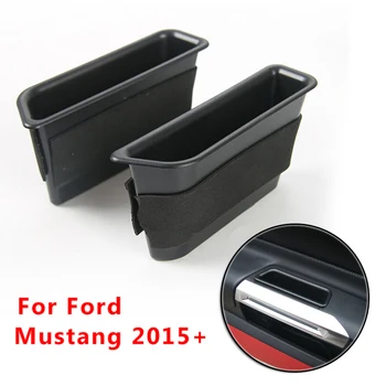 

2pcs Inner Side Door Handle Storage Box Cover For Ford Mustang 2015+ Door Handle Storage Box