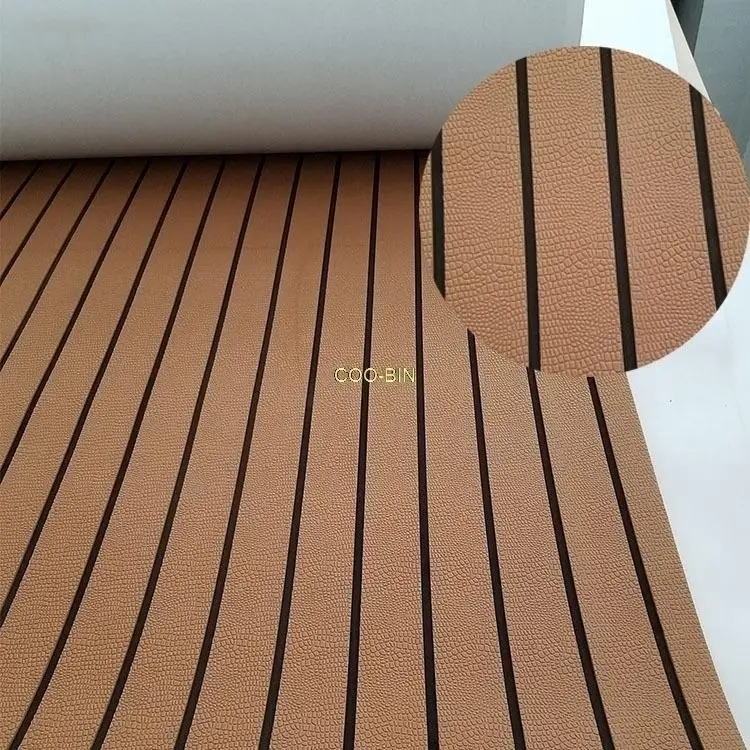 X autohaux 2400x57x6mm 2400x600x5mm Eva Schaum Teak Decking Matte Marine  Boden matte für Boot Yacht Marine Deck Pad selbst klebend - AliExpress