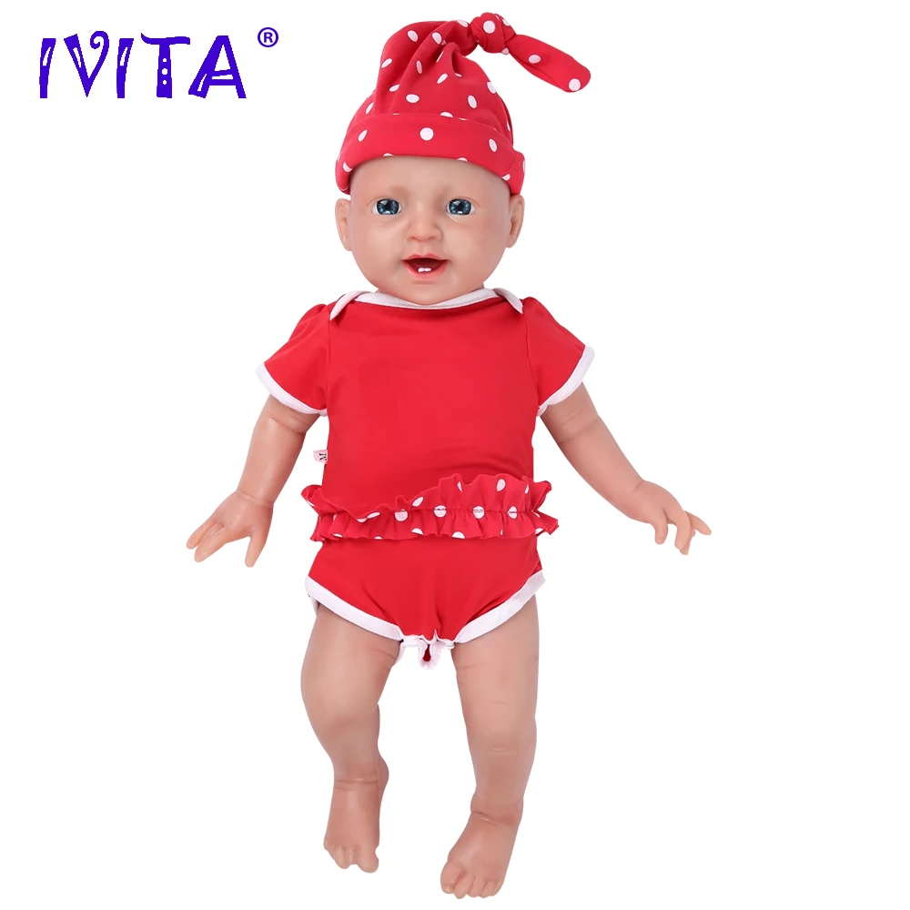 IVITA WG1508 51 см(20 дюймов) 4000 г полностью мягкая силиконовая кукла реборн, кукла живая девушка, имитация, кукла-компаньон