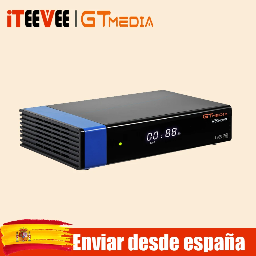 GTMEDIA V8 NOVA синий спутниковый приемник DVB S2 встроенный WIFI Ethernet power vu biss ccam newcamd