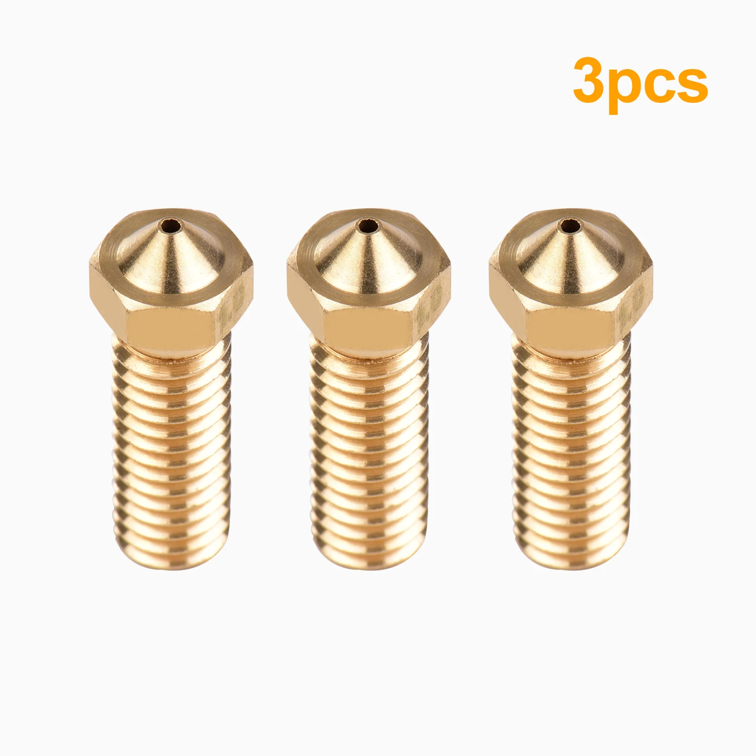 Pack of 5pcs Volcano Nozzle Extra Lengthen Extruder Brass M6 Nozzle 0.4mm for 1.75mm Filament 3D Printer Part