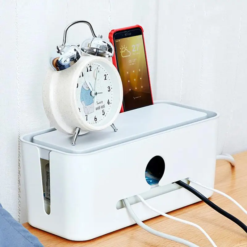 Устройство для сматывания кабеля жесткий пластиковый блок питания коробка