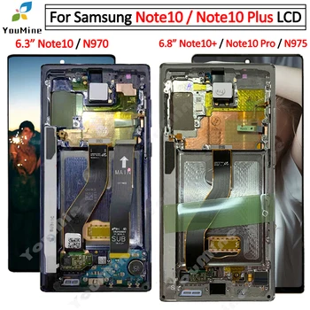 

For Samsung Galaxy Note10 Lcd Display Touch Screen Digitizer N970 Assembly For Samsung note 10+ LCD N975 Note10 Pro LCD