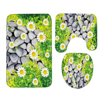 

3PCS/SETNon-slip Bathroom Area Rugs Mats Washable Bath Rug Floor Mat Carpet Home Decorations