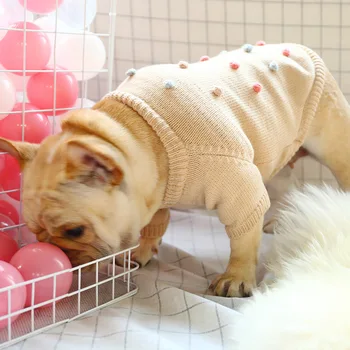 

Dog Clothes Autumn & Winter Days-Warm French Bulldog English Bucket Corgi Sweater Feet Casual Comfortable Law Bucket Pet