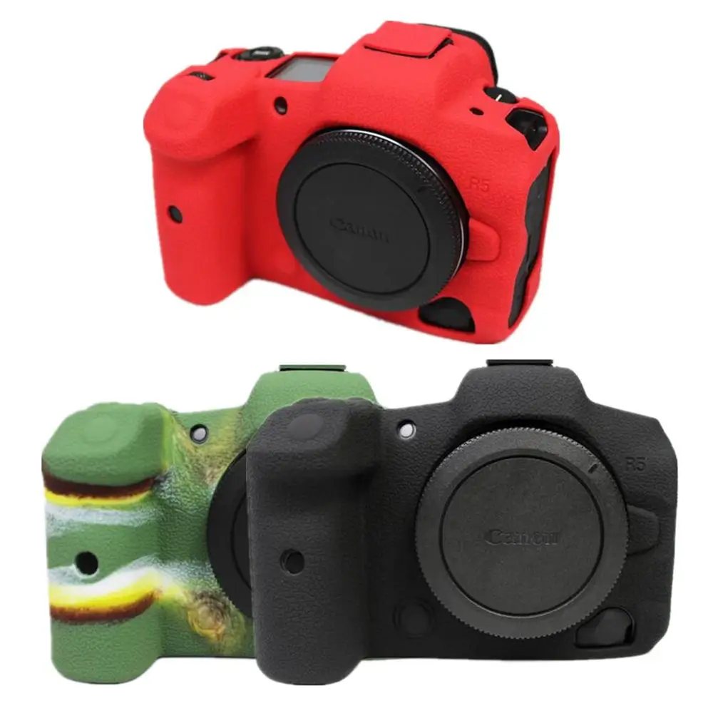 Rieibi - Custodia protettiva in silicone per fotocamera EOS R6 EOS R6