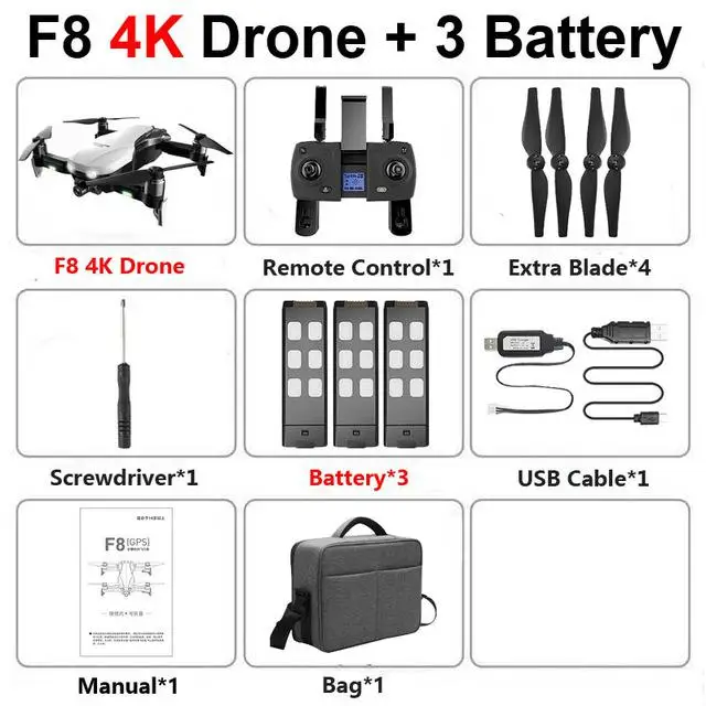 F8 профессиональный Дрон с камерой 4K HD двухосевой антивибрационный самостабилизирующийся шарнир gps WiFi FPV RC вертолет Квадрокоптер игрушки