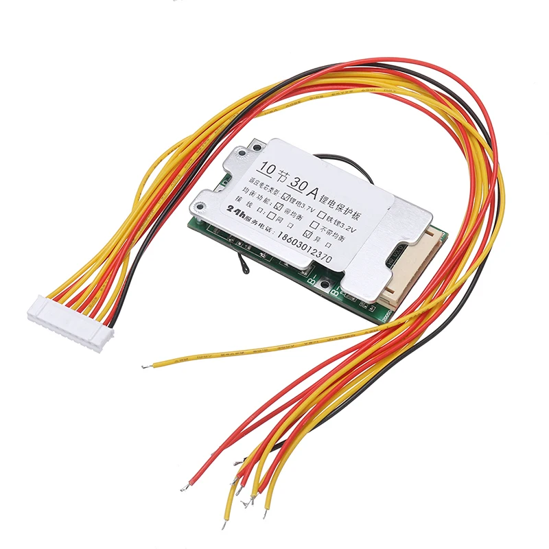 10S 36V 30A Bordo di Protezione 18650 Bordo di Protezione Della Batteria Li-Ion BMS PCB con Equilibrio per Auto Elettrica Inverter - immagine 5