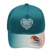 Унисекс Американский Футбол Любовь бейсболки хлопчатобумажная ткань регулируемые мексиканские элементы открытый шапки зеленый