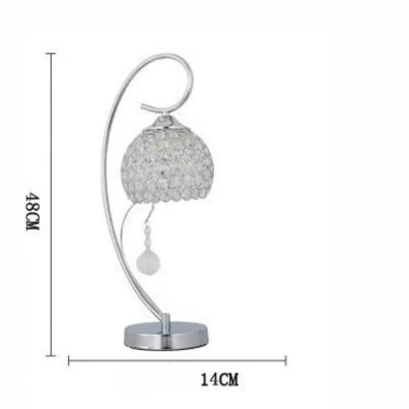 Online Liefern Moderne Concise Kristall Tisch Lampe Kreative Restaurant Wohnzimmer led Lampe Romantische Schlafzimmer Nachttisch Lampe Großhand