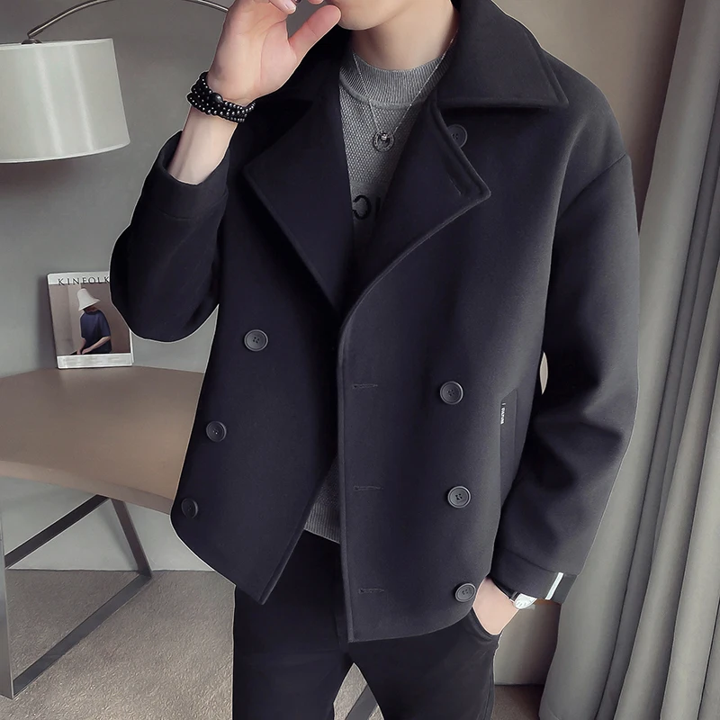Legible Winter Wool Jacket Men High 