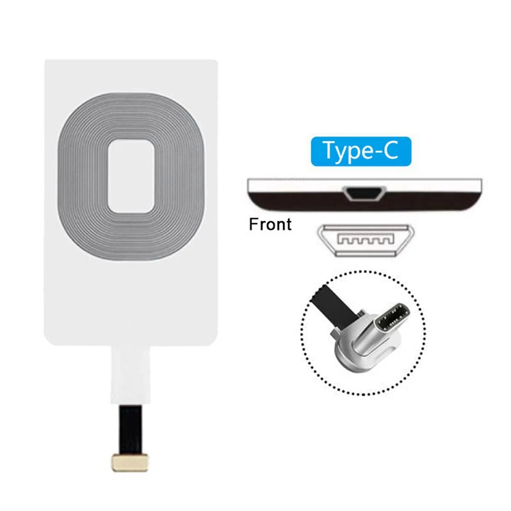 Wireless Charger Universal Qi Wireless Charger Adapter Receiver Micro USB Type C For iPhone 6 7 3