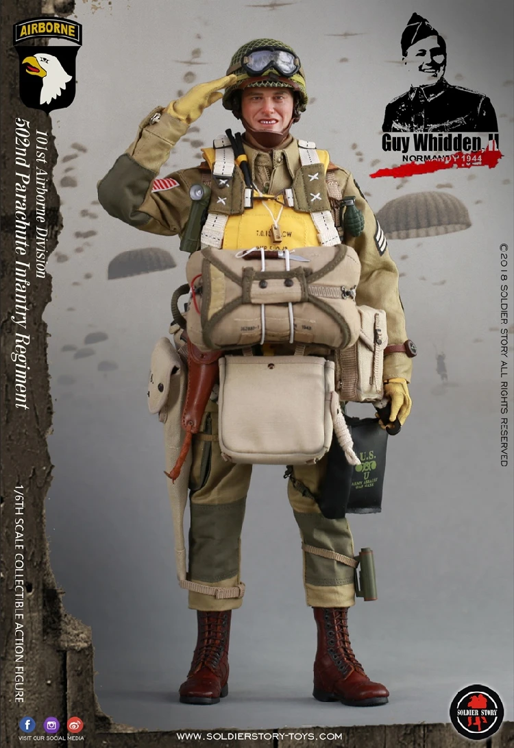 Soldier Story 1/6 мужской солидер Второй мировой войны 101ST дивизион ВДВ GUY WHIDDEN II SS110 полный набор фигурка модель для фанатов подарки
