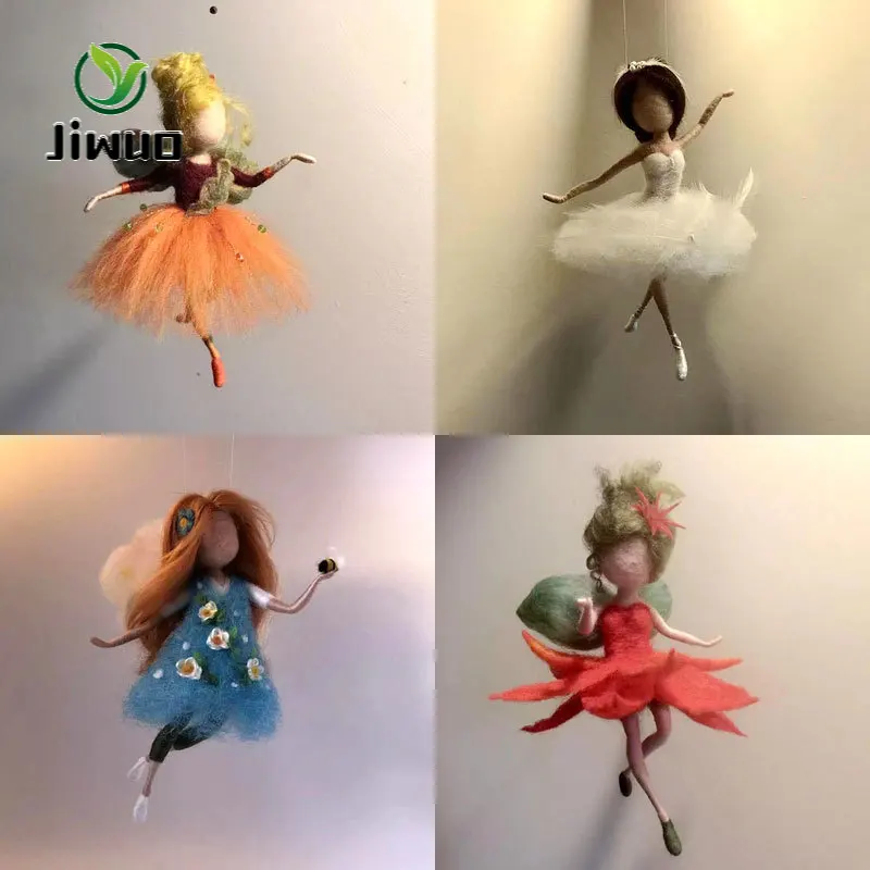 Needle Felting Kit Wool Felt Toy Doll Needle Material Bag Diy Wool