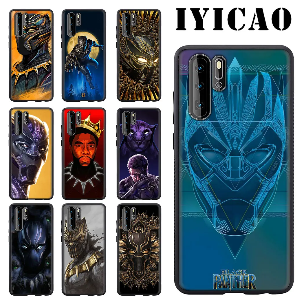 IYICAO Марвел из Мстителей черной Пантеры мягкие для Huawei Honor 6a 7A 20 9X Pro 7C 7X 8X 8C 8 9 10 Lite