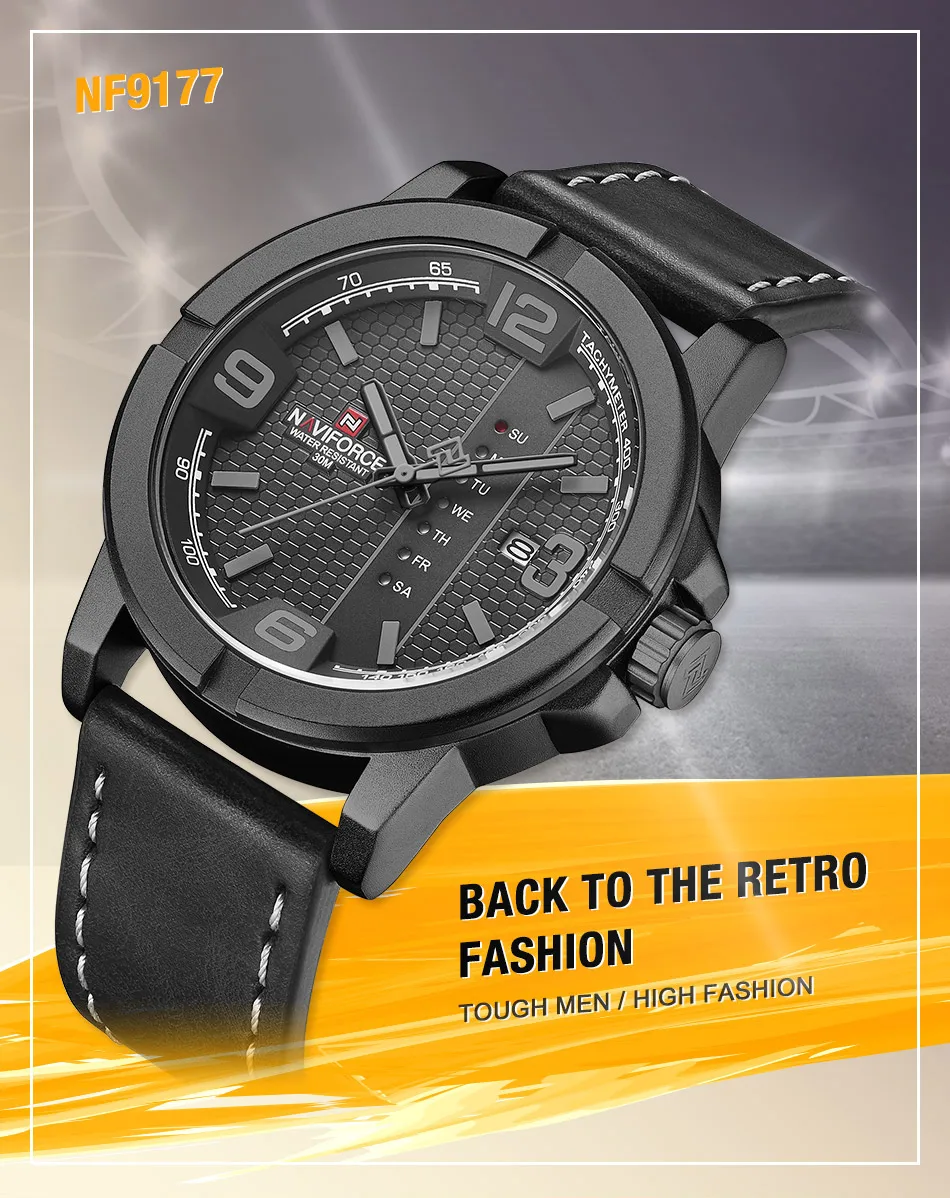 Мужские часы Топ люксовый бренд NAVIFORCE Модные Аналоговые кварцевые часы мужские s повседневные спортивные водонепроницаемые наручные часы Relogio Masculino