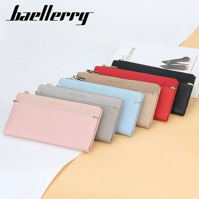 Designer Women Wallet Long Clutch Coin Purse Pu Leather Wallets For Women Purses Card Holder cartera mujer WWS308