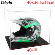 Odoria прозрачный акриловый чехол 1" 40 см L для самостоятельной сборки большого размера пылезащитный чехол для футбольного баскетбольного шлема