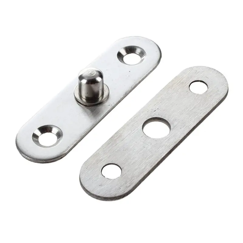 

57mm x 16mm Stainless Steel 360 Degree Rotary Door Hinge Hardware Silver