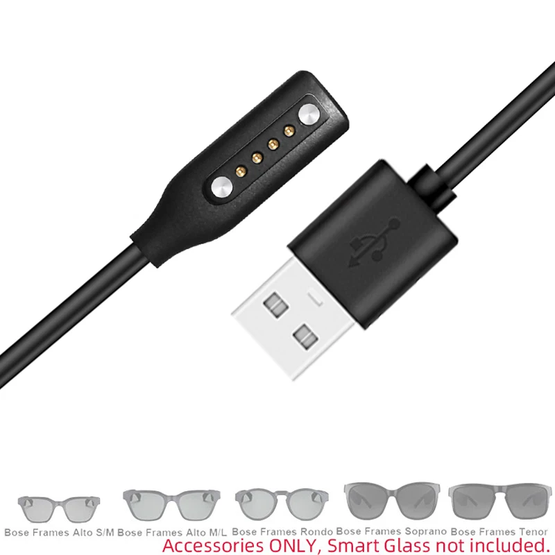 Adattatore Per Caricabatterie Per Occhiali Intelligenti Cavo Di Ricarica Cavo Per Telai Bose Alto S M L Rondo Soprano Tenore Adattatore Magnetico Port