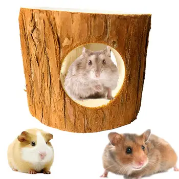 

Small Pet Hamster Squirrel Wood Tunnel Hollow Tree Tube Bite-resistant Chew Toy