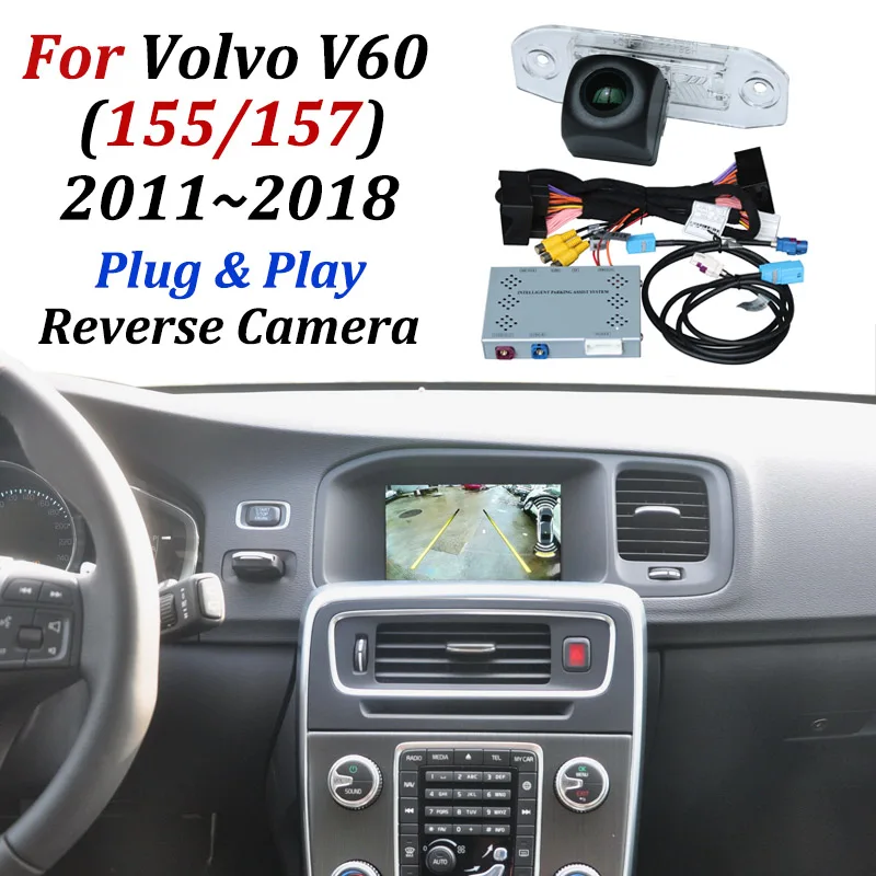 

Парковочная система переднего и заднего вида для Volvo V60 2011 ~ 2018 оригинальный экран/Автомобильная камера заднего вида и интерфейс видеодекодера