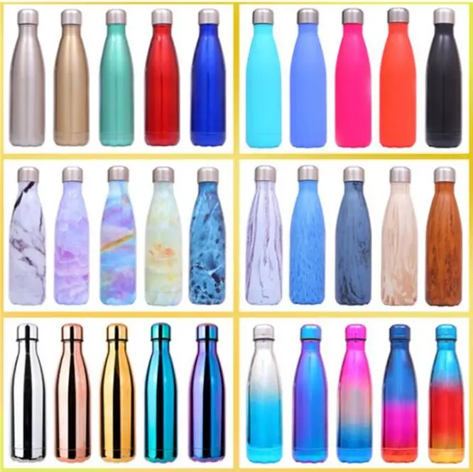 New outdoor Portable Stainless Steel Vacuum Insulated Water Bottle Leak-proof Double Wall Thermos Hot/Cold 500ML Outdoor Travel | Дом и сад