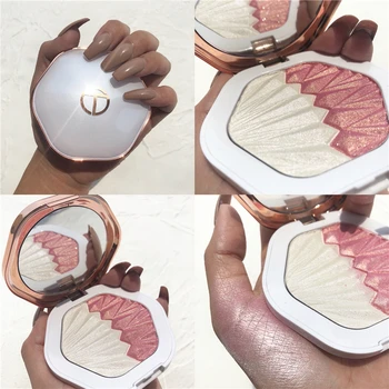 

2 Color Face Body Highlighter Bronzer Palette Makeup Face Contour Highlight Shimmer Powder Diamond Glitter Illuminator
